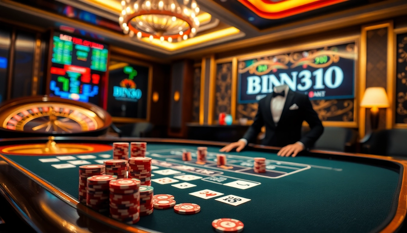 Experience the thrill of winning at Bin88 with vibrant casino tables and engaging gameplay.