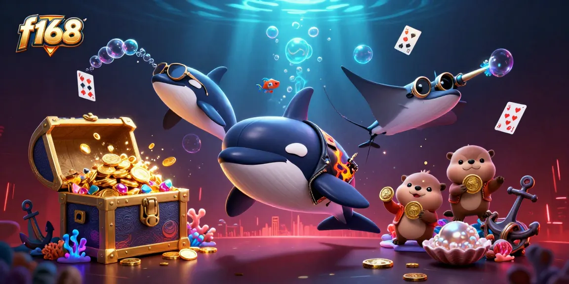Experience f168 gaming with thrilling underwater scenes of excitement and winning.