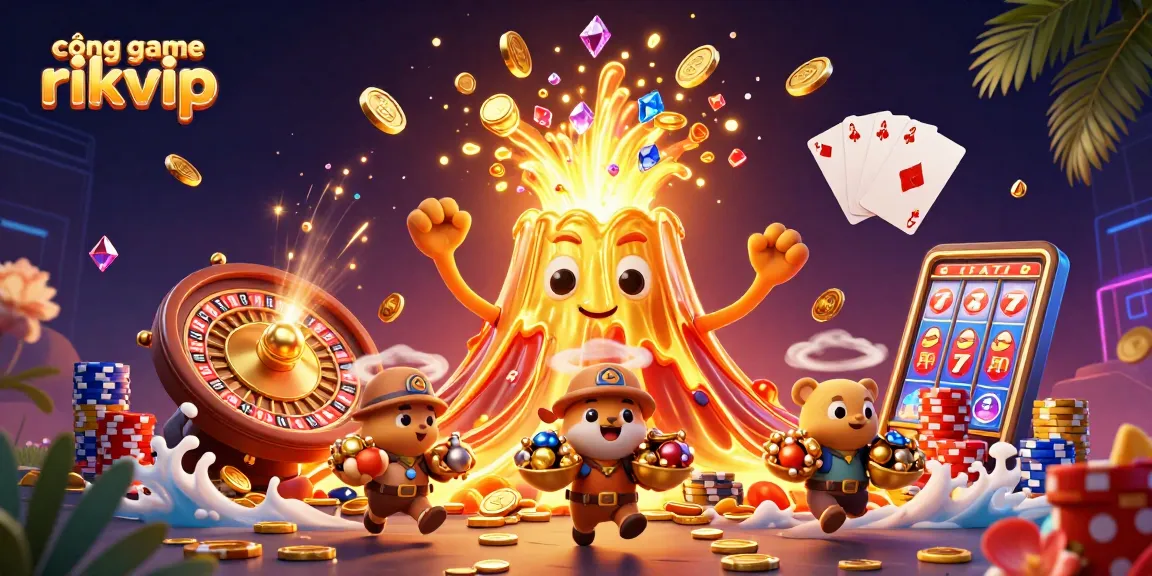 Experience the thrilling adventures at cổng game rikvip with exuberant gold coins and treasures!