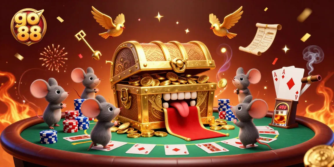 Spin the reels at go 88 while adventurer mice explore treasure through vibrant casino riches.