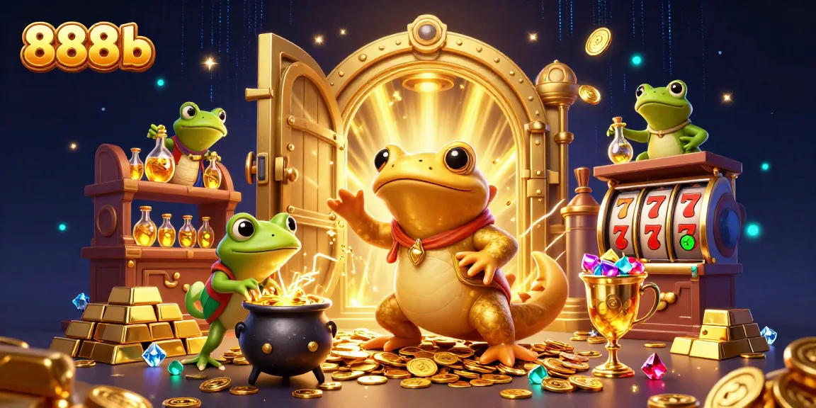 Experience exhilarating gaming at 888b with vibrant visuals of luck and treasure