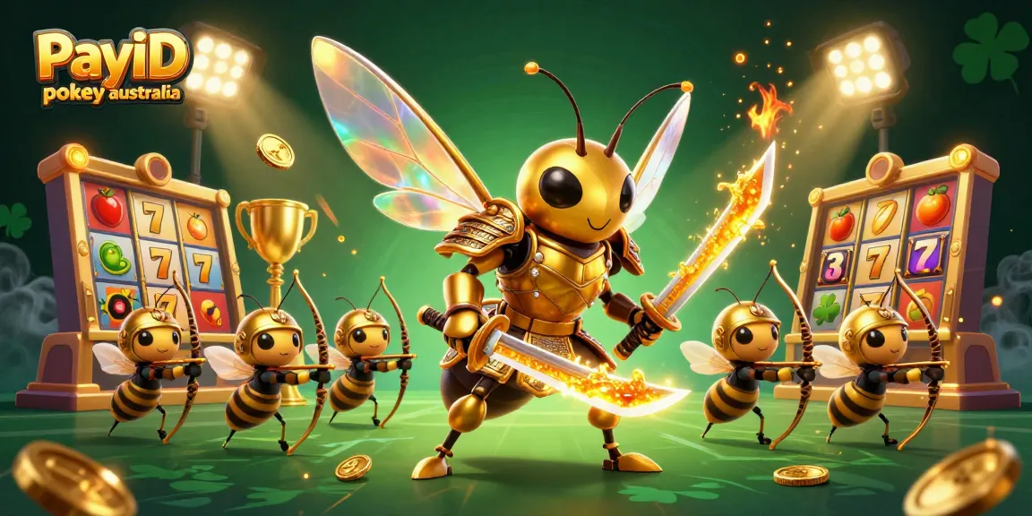 Engage with exciting PayID pokies Australia in this vibrant 3D casino illustration.