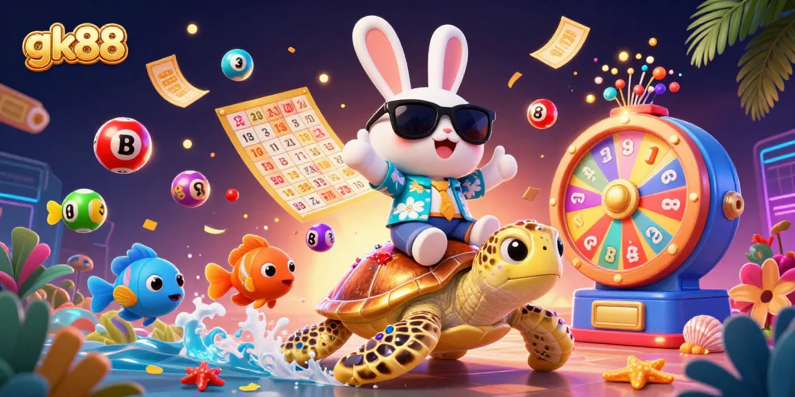 Join gk88's exciting lottery adventure with vibrant visuals and lucky symbols!