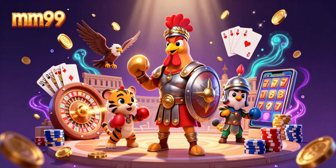 Experience the thrilling gameplay of mm99 with vibrant characters and dynamic casino elements.
