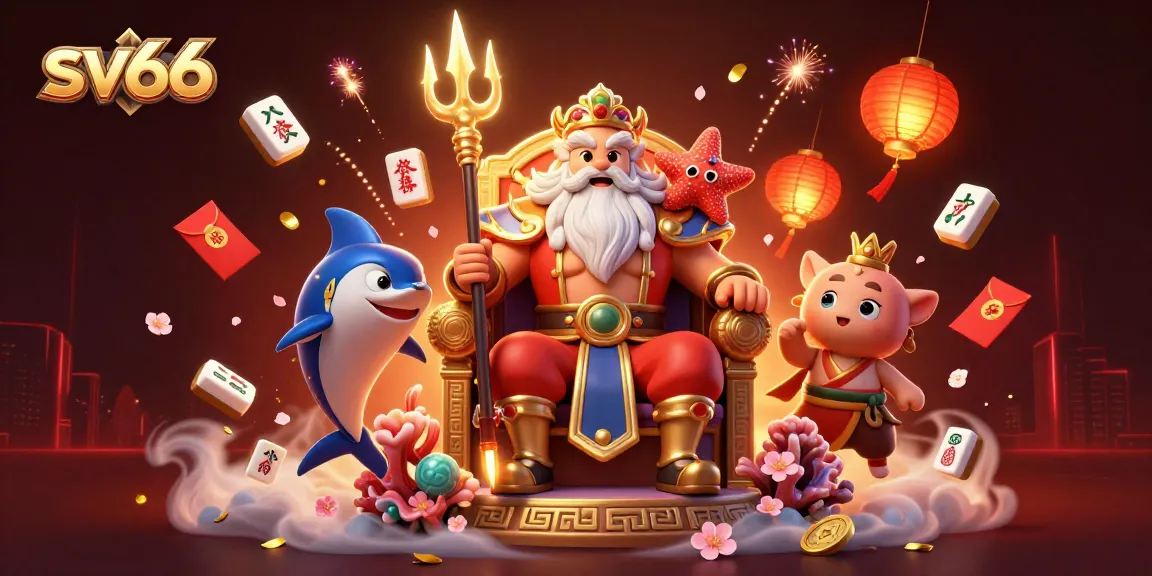 Play and win at sv66 with an enchanting coral throne and vibrant casino elements.