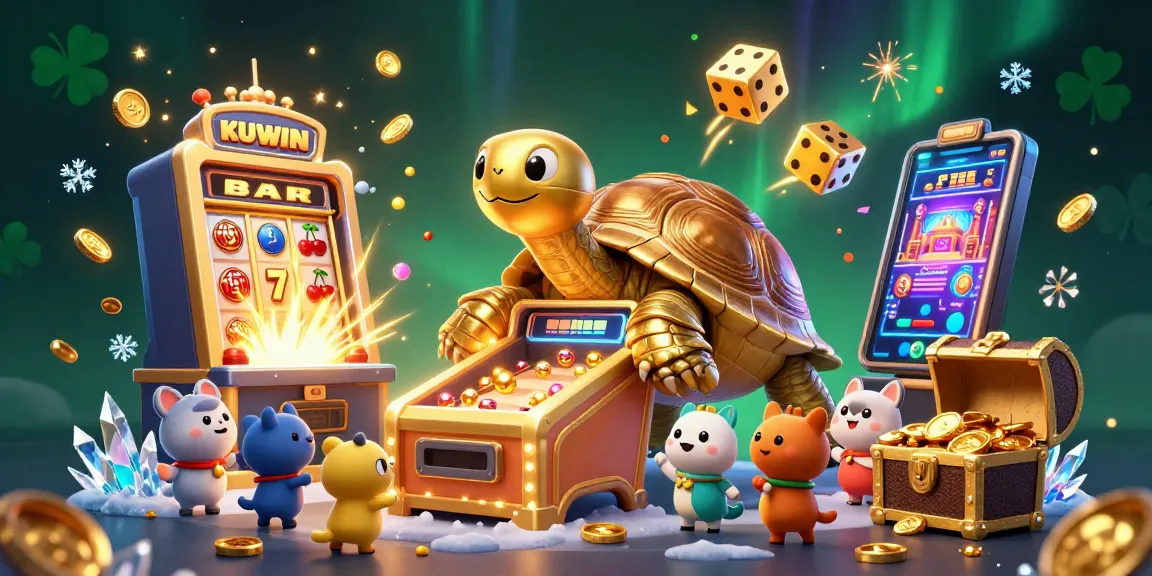 Engage in thrilling gaming experiences at KUWIN with vibrant slot visuals and dynamic casino elements.
