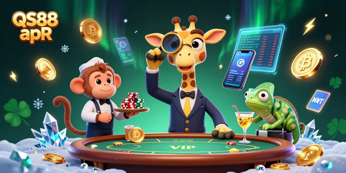 Join the excitement at QS88 apR with a glamorous poker scene featuring vibrant characters and dynamic game elements.
