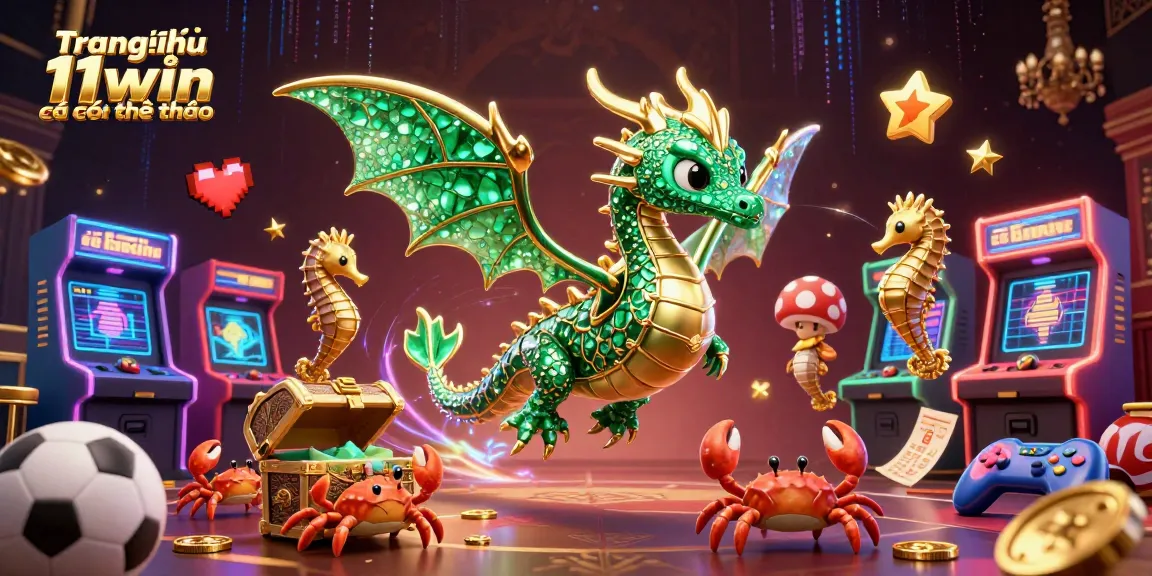 Engage in Trang chủ 11win cá cược thể thao sports betting scene with vibrant characters and game elements.